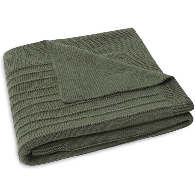 Jollein Kocyk Do Wózka Fotelika I Kołyski Tkany 100x75 Cm Pure Knit Gots Leaf Green Jollein Kocyk Do Wózka Fotelika I Kołyski Tkany 100x75 Cm Pure Knit Gots Leaf Green
