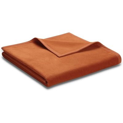 BIEDERLACK Uno Cotton Pomarańczowy 150x200 - Koc BIEDERLACK Uno Cotton Pomarańczowy 150x200 - Koc