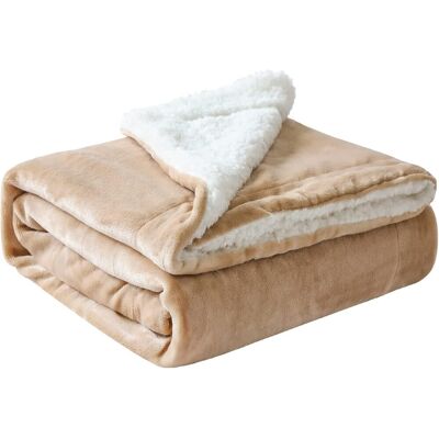 Inny producent JOTOM Przytulny Koc Puszysty Kocyk Miękki Prezent Beżowy 130x160 cm Inny producent JOTOM Przytulny Koc Puszysty Kocyk Miękki Prezent Beżowy 130x160 cm