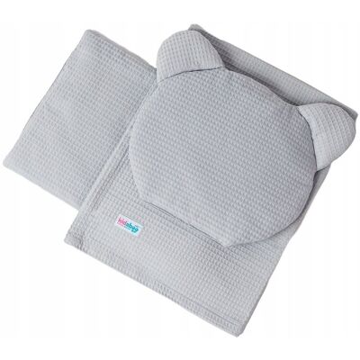 Inny producent Kidaboo Pościel Koc Do Łóżeczka Wózka Kołyski 3Elementy 75/100 Wafel Jasny Szary Inny producent Kidaboo Pościel Koc Do Łóżeczka Wózka Kołyski 3Elementy 75/100 Wafel Jasny Szary