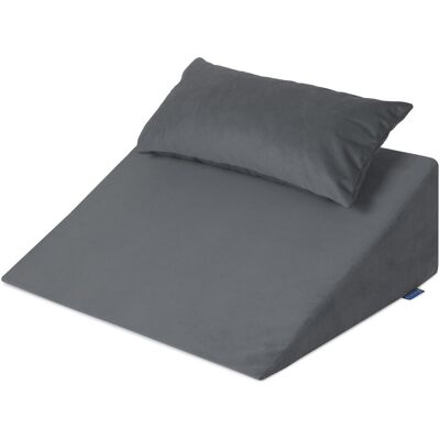BADUM - Klin pod plecy - szary - 60x50x21 cm - klin podparcia BADUM - Klin pod plecy - szary - 60x50x21 cm - klin podparcia