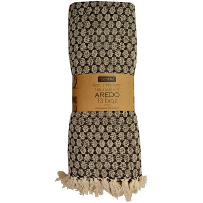 Jedeka Koc 150x200 Bawełniany Boho Aredo 13 Brąz Jedeka Koc 150x200 Bawełniany Boho Aredo 13 Brąz