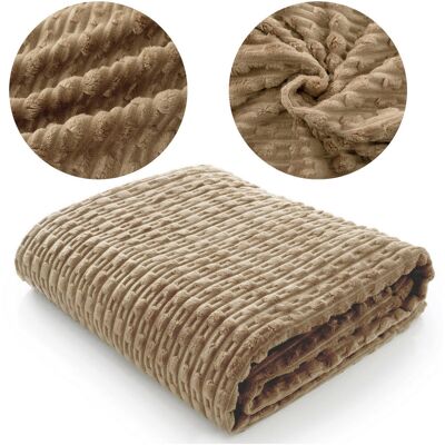 Łóżkoholicy Koc 160x200 Mikrofibra Tłoczona Ivana 07 Łóżkoholicy Koc 160x200 Mikrofibra Tłoczona Ivana 07