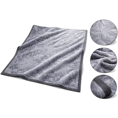 eStilex Koc Akrylowy 160X200 - Jasny Szary Plaster Miodu eStilex Koc Akrylowy 160X200 - Jasny Szary Plaster Miodu