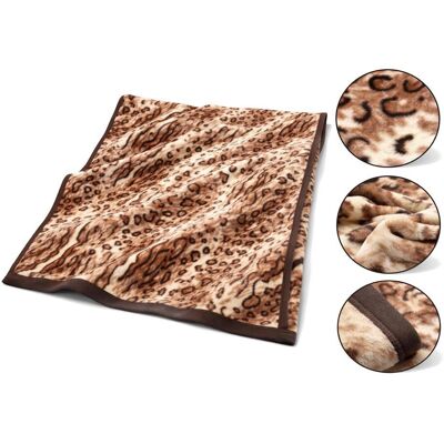 eStilex Koc Akrylowy 160X200 - Panterka eStilex Koc Akrylowy 160X200 - Panterka