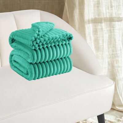 brak danych Koc Aura Fluffy Zielony 200x220cm brak danych Koc Aura Fluffy Zielony 200x220cm