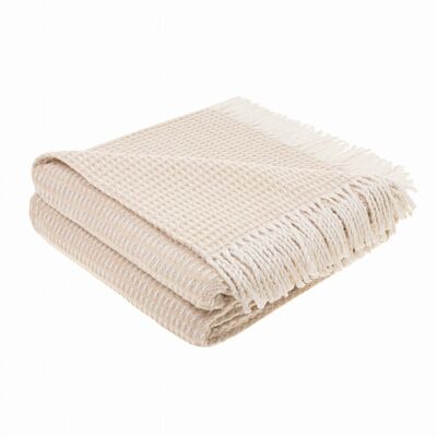 Edoti Check Blanket - Beżowy - 150x200 - Koc Edoti Check Blanket - Beżowy - 150x200 - Koc