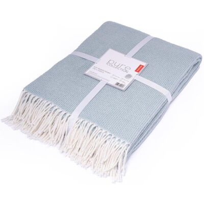 Detexpol Koc bawełniany akrylowy 150x200 mięta z frędzlami jacquard 126jb Detexpol Koc bawełniany akrylowy 150x200 mięta z frędzlami jacquard 126jb