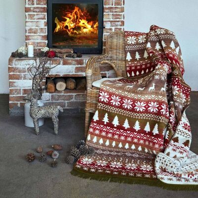 Darymex Koc Świąteczny Bawełniany/22150B/150x200 Darymex Koc Świąteczny Bawełniany/22150B/150x200