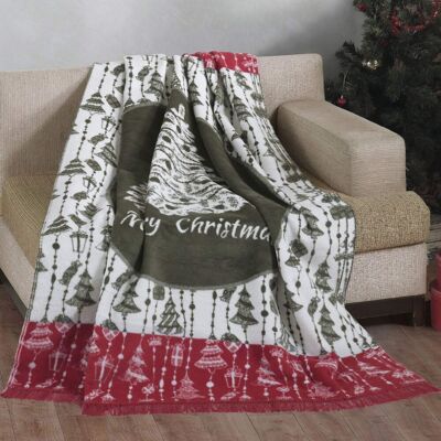 Darymex Koc Świąteczny Bawełniany/24160A/150x200 Darymex Koc Świąteczny Bawełniany/24160A/150x200