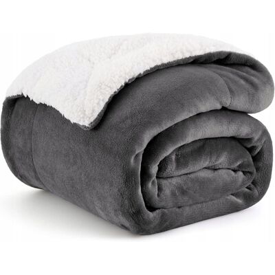 Inny producent Koc Bedsure polar 150 cm x 200 cm szary Inny producent Koc Bedsure polar 150 cm x 200 cm szary
