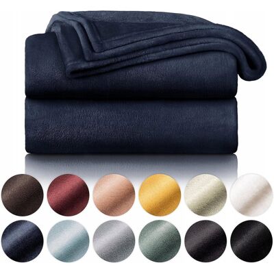 Inny producent Koc Blumtal flanela 230 cm x 270 cm niebieski Inny producent Koc Blumtal flanela 230 cm x 270 cm niebieski