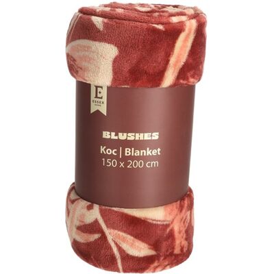 BBK Koc Blushes puszysty przyjemny 150x200 rudy beżowy jesienne kwiaty BBK Koc Blushes puszysty przyjemny 150x200 rudy beżowy jesienne kwiaty