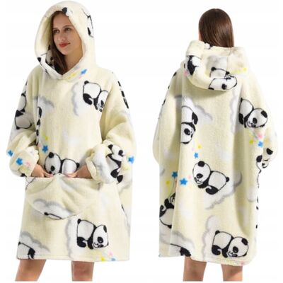 Inny producent KOC BLUZA Oversize Kocobluza Cieplutka 2w1 Panda Koala XXL Długa Kocyk Inny producent KOC BLUZA Oversize Kocobluza Cieplutka 2w1 Panda Koala XXL Długa Kocyk
