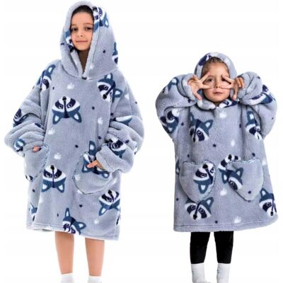 Inny producent KOC BLUZA Oversize Kocobluza Dziecięca 2w1 Szop Pracz Szopek Piżama Kocyk Inny producent KOC BLUZA Oversize Kocobluza Dziecięca 2w1 Szop Pracz Szopek Piżama Kocyk