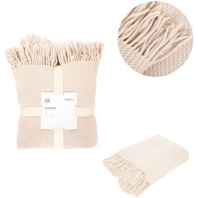 Koc Chenille Szenilowy Ecru 130X170 Cm Homla Koc Chenille Szenilowy Ecru 130X170 Cm Homla