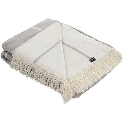 Dekoria Koc Cosy Home 150x200 Grey&Ecru; Check, 150x200 cm Dekoria Koc Cosy Home 150x200 Grey&Ecru; Check, 150x200 cm
