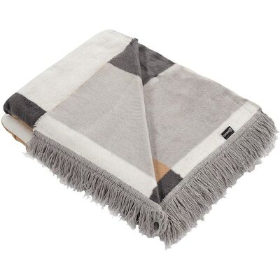 Dekoria Koc Cosy Home 150x200 Retro Mix - Szary, Brązowy Dekoria Koc Cosy Home 150x200 Retro Mix - Szary, Brązowy