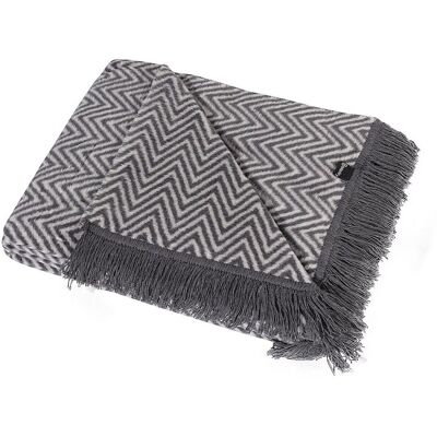 Dekoria Koc Cosy Home 150x200cm Chevron Szary - Koc Dekoria Koc Cosy Home 150x200cm Chevron Szary - Koc