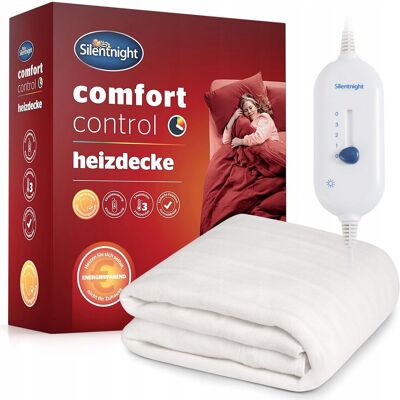 Inny producent Koc elektryczny Silentnight Comfort Control 140 x 150 cm biały Inny producent Koc elektryczny Silentnight Comfort Control 140 x 150 cm biały