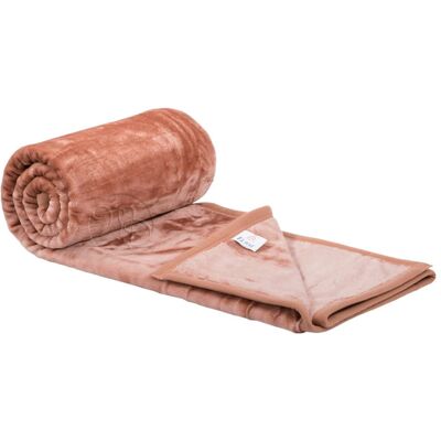 Koc Elway 160x210 Beżowy Wpadający W Róż Koc Elway 160x210 Beżowy Wpadający W Róż