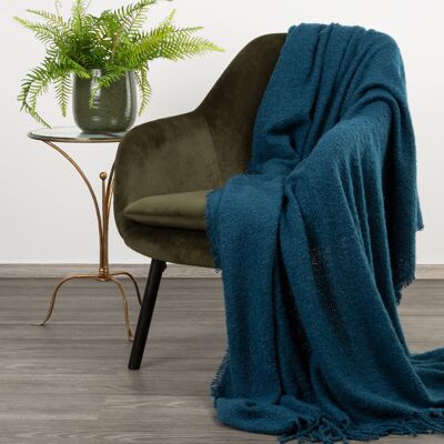 Koc Eurofirany Bela granatowy 150x180 cm Koc Eurofirany Bela granatowy 150x180 cm
