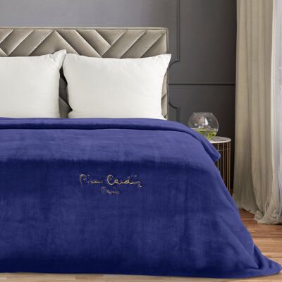 Koc Eurofirany Pierre Cardin 160x220 cm granatowy Koc Eurofirany Pierre Cardin 160x220 cm granatowy