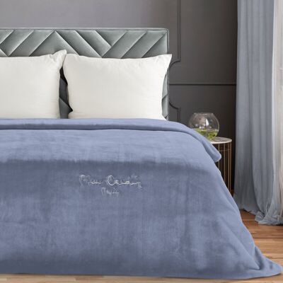 Koc Eurofirany Pierre Cardin 160x220 cm niebieski Koc Eurofirany Pierre Cardin 160x220 cm niebieski