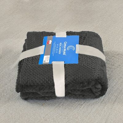 Cotton World Koc Henry 160x200 Ciemnoszary (Grey) Cotton World Koc Henry 160x200 Ciemnoszary (Grey)