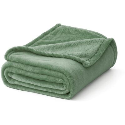 Inny producent Koc kocyk MIULEE mikrofibra 130 cm x 150 cm zielony Inny producent Koc kocyk MIULEE mikrofibra 130 cm x 150 cm zielony
