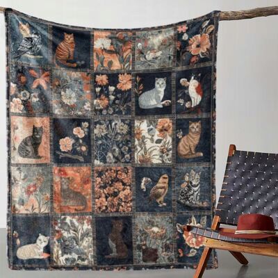 Inny producent Koc kocyk narzuta kolorowy spiące kot koty kociaki kolaż prezent 150x200 cm Inny producent Koc kocyk narzuta kolorowy spiące kot koty kociaki kolaż prezent 150x200 cm