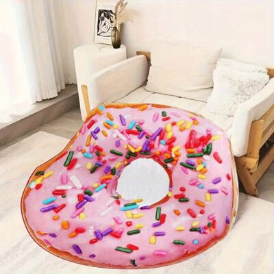 Inny producent Koc kocyk narzuta mata DONUT pączek DUŻY miękki różowy róż na prezent 150cm Inny producent Koc kocyk narzuta mata DONUT pączek DUŻY miękki różowy róż na prezent 150cm