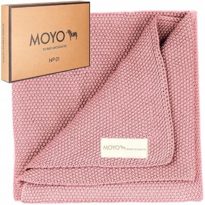 Inny producent Koc MOYO bawełna 70 cm x 90 cm czerwony Inny producent Koc MOYO bawełna 70 cm x 90 cm czerwony