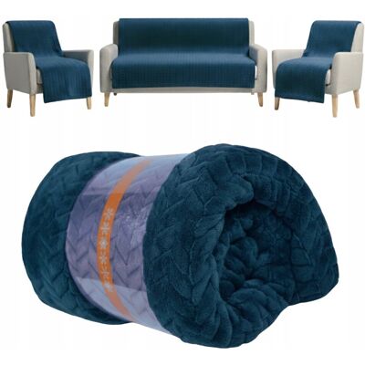 DrBED Koc na Fotele i Kanapę Komplet kolor ZINK Zestaw 3 szt. 70x140 160x200 DrBED Koc na Fotele i Kanapę Komplet kolor ZINK Zestaw 3 szt. 70x140 160x200