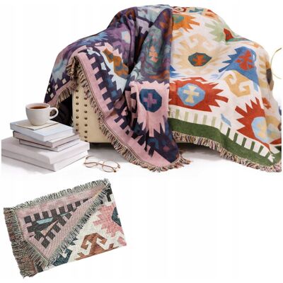 Inny producent KOC NARZUTA NA ŁÓŻKO KANAPĘ PLED BOHO DWUSTRONNY KAPA ETNICZNY 130X180 CM Inny producent KOC NARZUTA NA ŁÓŻKO KANAPĘ PLED BOHO DWUSTRONNY KAPA ETNICZNY 130X180 CM