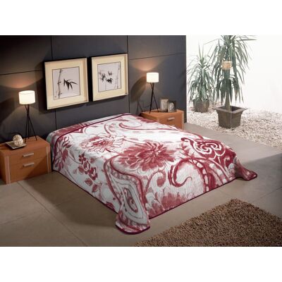 Koc/narzuta na łóżko PIELSA Premium Estampada, bordowy, 220x240 cm Koc/narzuta na łóżko PIELSA Premium Estampada, bordowy, 220x240 cm