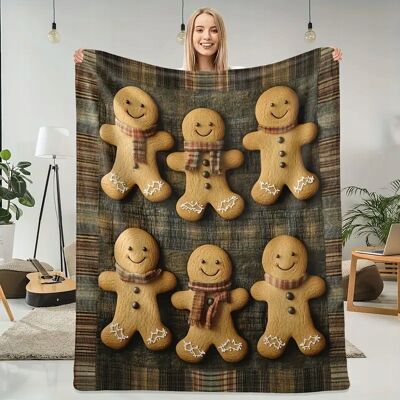 Inny producent Koc Narzuta święta świąteczny ciastek choinka miękki prezent 150x200 cm CK5 Inny producent Koc Narzuta święta świąteczny ciastek choinka miękki prezent 150x200 cm CK5