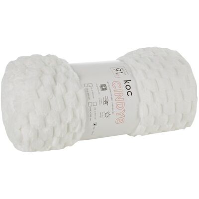 DESIGN 91 Koc Narzuta Cindy6 200x220 Mikrofibra Tłoczony Pled Biały DESIGN 91 Koc Narzuta Cindy6 200x220 Mikrofibra Tłoczony Pled Biały