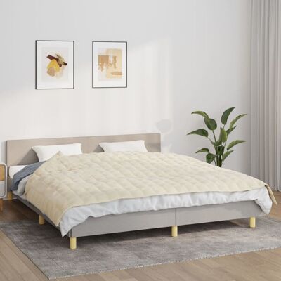 VMP Koc obciążeniowy, kremowy, 155x220 cm, 11 kg, tkanina VMP Koc obciążeniowy, kremowy, 155x220 cm, 11 kg, tkanina