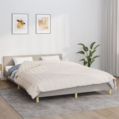 VMP Koc obciążeniowy, kremowy, 220x230 cm, 15 kg, tkanina VMP Koc obciążeniowy, kremowy, 220x230 cm, 15 kg, tkanina