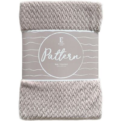 Essex Koc Pattern gruby nowoczesny 150x200 różowy Essex Koc Pattern gruby nowoczesny 150x200 różowy