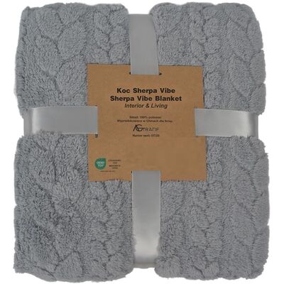AGTRADE Koc Pled Narzuta Ciepły Miękki Na Prezent Puszysty 200X220 Szary AGTRADE Koc Pled Narzuta Ciepły Miękki Na Prezent Puszysty 200X220 Szary