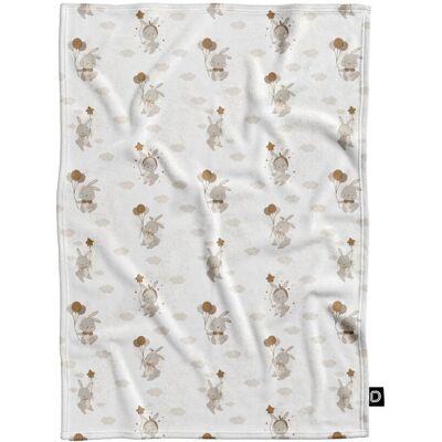 DECORDRUK Koc pluszowy dla dzieci BUNNY BLISS wzór D244 balonowe zajączki 150 x 200 cm DECORDRUK Koc pluszowy dla dzieci BUNNY BLISS wzór D244 balonowe zajączki 150 x 200 cm