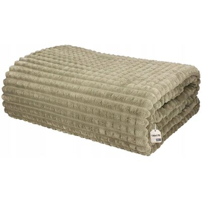 Cadro Koc pluszowy miękki 130x170 cm z mikrofibry wytłaczany kostka ciepły Cadro Koc pluszowy miękki 130x170 cm z mikrofibry wytłaczany kostka ciepły