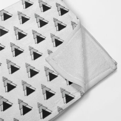 DECORDRUK Koc pluszowy WINTER wzór BN04 geometryczne, nowoczesne choinki 135 x 100 cm DECORDRUK Koc pluszowy WINTER wzór BN04 geometryczne, nowoczesne choinki 135 x 100 cm