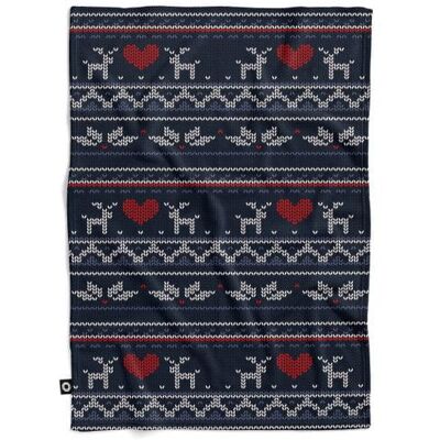 DECORDRUK Koc pluszowy WINTER wzór BN10 zimowy sweter 150 x 200 cm DECORDRUK Koc pluszowy WINTER wzór BN10 zimowy sweter 150 x 200 cm