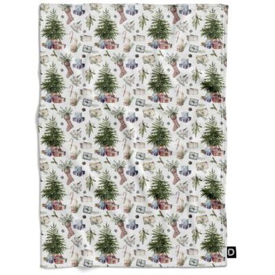 DECORDRUK Koc pluszowy WINTER wzór BN36 pastelowe prezenty 150 x 200 cm DECORDRUK Koc pluszowy WINTER wzór BN36 pastelowe prezenty 150 x 200 cm