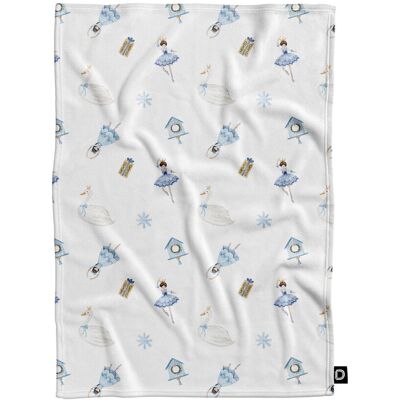 DECORDRUK Koc pluszowy XMAS wzór XM13 Zimowy balet 150 x 200 cm DECORDRUK Koc pluszowy XMAS wzór XM13 Zimowy balet 150 x 200 cm