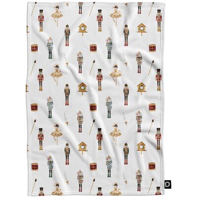 DECORDRUK Koc pluszowy XMAS wzór XM15 Dziadek do orzechów 150 x 200 cm DECORDRUK Koc pluszowy XMAS wzór XM15 Dziadek do orzechów 150 x 200 cm