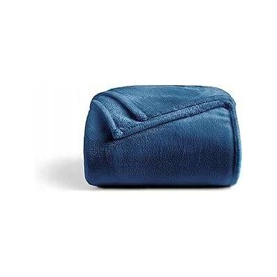 Inny producent Koc polarowy 220 x 240 cm miękki oddychający poliester kolor granatowy Inny producent Koc polarowy 220 x 240 cm miękki oddychający poliester kolor granatowy